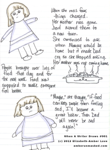 001-fatlittlegirl when a writer draws