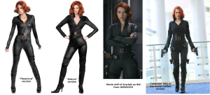 black widow compare costumes 2012