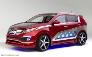 Wonder-Woman-Kia-Sportage-front-three-quarter-viewSm