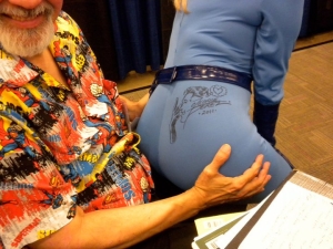 THIS IS WHAT CONSENT LOOKS LIKE: GEORGE PEREZ DRAWING ON MY BUM 2011