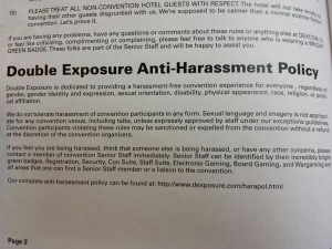 harassment policy dexcon