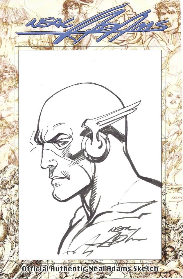 fan donated sketch 2014 neal adams by erica schultz