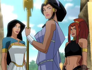 WONDER WOMAN, HIPPOLYTA, ARTEMIS - WW ANIMATED MOVIE