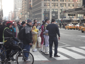 Power Rangers crossing Street