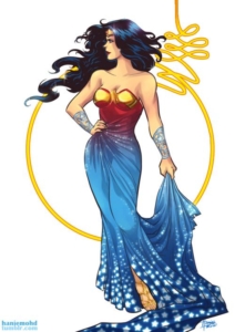 wonder woman formal gown