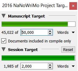nanowrimo word counts