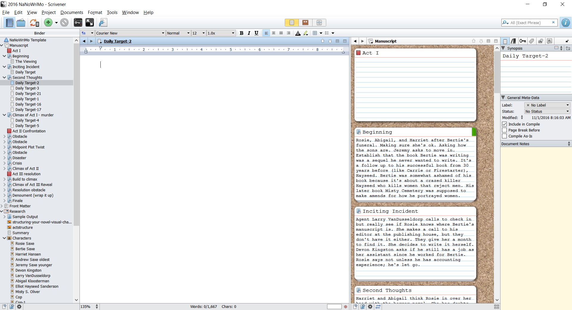 nanowrimo scrivener-writing-layout