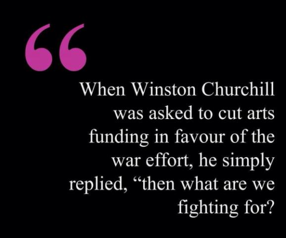 Winston Churchill quote on art