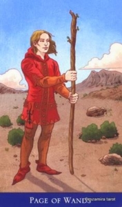 Page of Wands llewellyns classic tarot