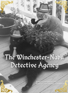 Cats photoshopped as noir detectives