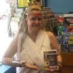 Hippolyta showing off Funko pop