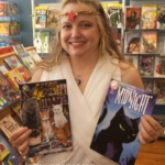 Hippolyta showing off Hero Cats comics