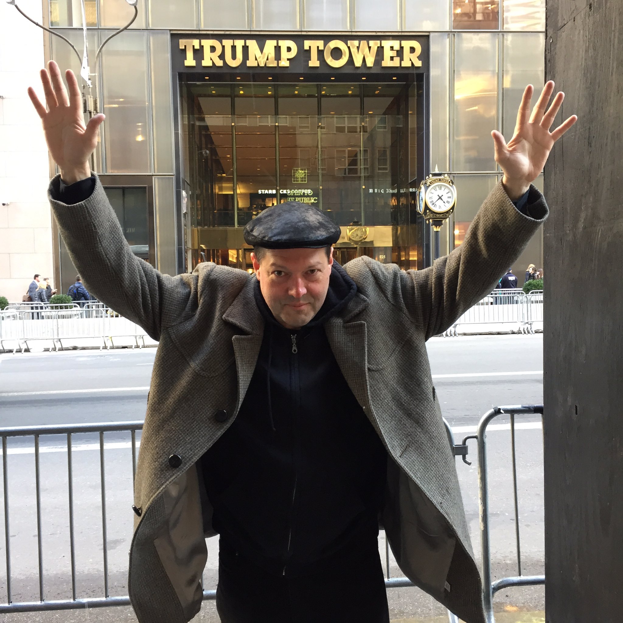 Shannon Wheeler at Trump Tower