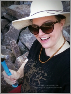 Amber at Ringing Rocks 