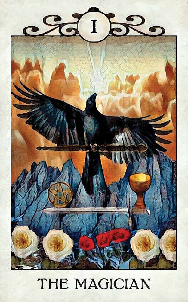 CROW tarot magician