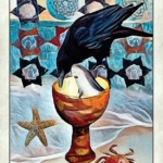 crow tarot page of cups