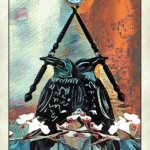 crow tarot 2 of wands