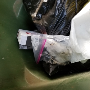 package in garbage