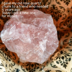 rose quartz crystal