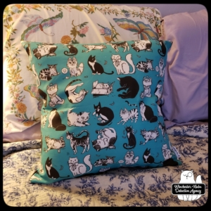 insider art pillow teal with Gus