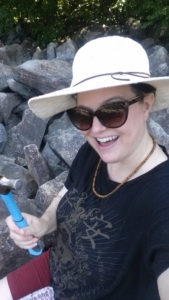 amber at Ringing Rocks felsenmeer