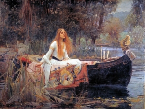 Waterhouse painting Lady of Shalott