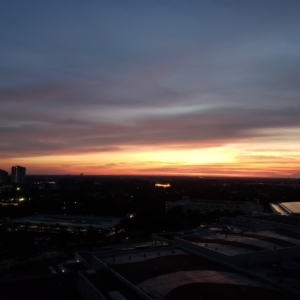 sunrise at Orlando Marriot for Crime Con