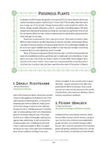 poisonous plants text page: intro, deadly nightshade, and the beginning of poison hemlock
