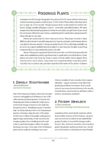 poisonous plants text page: intro, deadly nightshade, and the beginning of poison hemlock