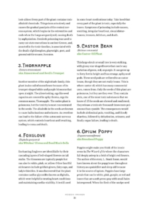 poisonous plants text page: hemlock continued, thornapple, foxglove, castor bean, opium poppy