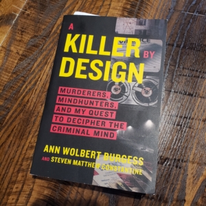 Amber's copy of the Burgess & Constantine book, Killer by Design