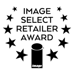 Image Select Retailer Award with "I" logo and stars