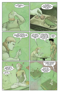 AHOY! Comics Deadweights issue 3 interior page 4 with colors and letters created by TYRONE FINCH and SEBASTIÁN PIRIZ with lettering by Rob Steen
