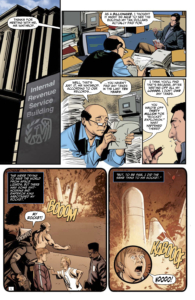 AHOY! Comics My Bad volume 3 issue 1 interior page 1 with colors and letters PETER KRAUSE KELLY FITZPATRICK ROB STEEN Joe Orsak CREATED BY MARK RUSSELL, BRYCE INGMAN, and PETER KRAUSE