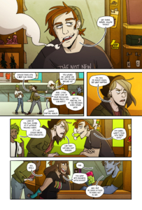 Comixology Originals Raise Hell issue 1 interior page 6 Raise Hell! is written by Jordan Alsaqa with art by Ray Nadine and edited by Mark Bouchard.