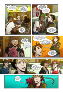 Comixology Originals Raise Hell issue 1 interior page 7 Raise Hell! is written by Jordan Alsaqa with art by Ray Nadine and edited by Mark Bouchard.