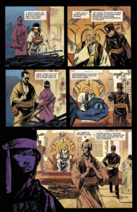 Image Comics Falling in Love on the Path to Hell issue 1 interior page 1 with colors and letters