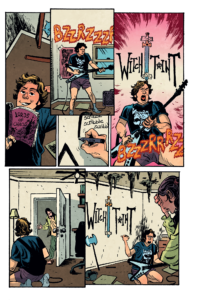 Dark Regards comic book from Oni Press interior full colored page writer/creator: Dave Hill series artist: Artyom Topilin
