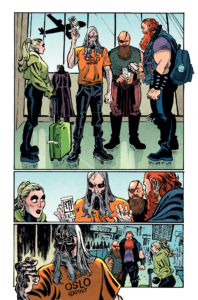 Dark Regards comic book from Oni Press interior full colored page writer/creator: Dave Hill series artist: Artyom Topilin