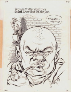 Will Eisner's "The Super" inked interior page