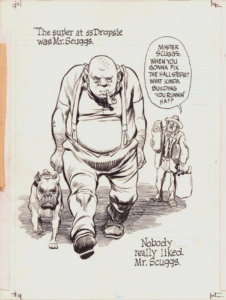 Will Eisner's "The Super" inked interior page