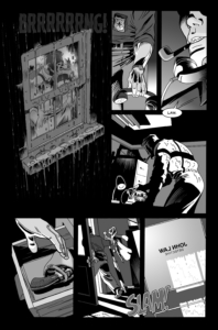 Will Eisner & Gary Chaloner interior page "John Law, Detective" black and white
