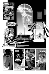 Will Eisner & Gary Chaloner interior page "Law, Luck, and a dead-eyed Mystic" black and white