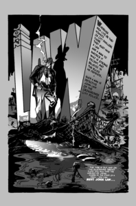 Will Eisner & Gary Chaloner interior page "Sand Saref" black and white