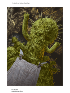 cactus creature/monster from Folio Society China Miéville's Perdido St Station
