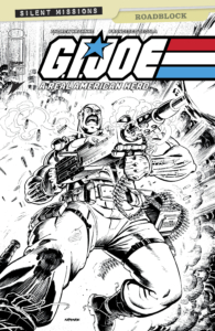 G.I. JOE: A Real American Hero Roadblock cover C black and white by Andrew Krahnke