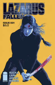 Lazarus Fallen 01 cover by Greg Rucka and Michael Lark Image Comics