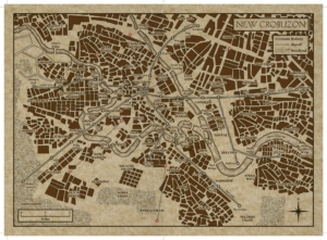 map of Folio Society China Miéville's Perdido St Station