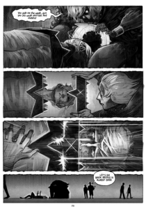 monstrous black and white page Shadowplay: Midnight School Sam Fonseca