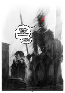 monstrous black and white page Shadowplay: Midnight School Sam Fonseca